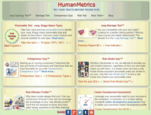 Tablet Screenshot of humanmetrics.com